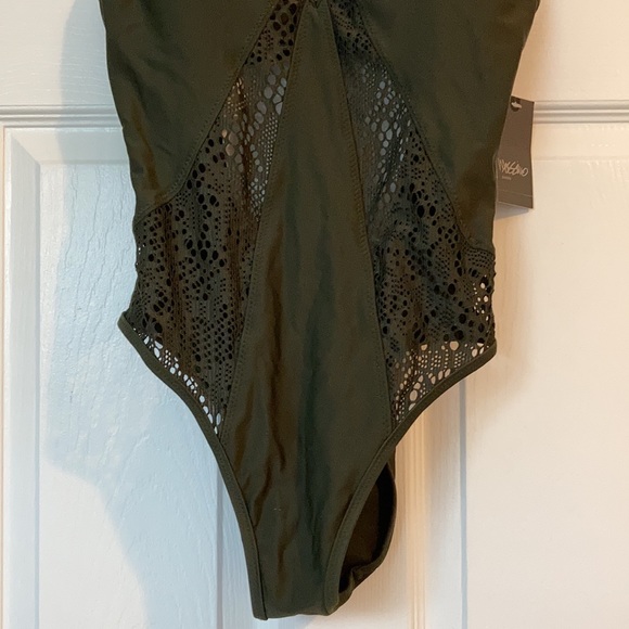 Olive One Piece Bathing Suit - Picture 2 of 6